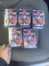 LOT OF 5 2026 Topps Neon Marvel Value Blaster Box SEALED NEW SHIPS TODAY picture