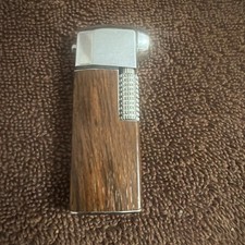Vtg Prince Pipette Butane Pipe Lighter Japan Wood Grain Firebird Needs Servicing picture