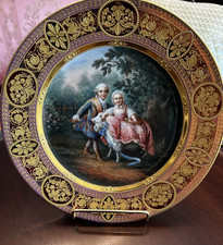 HUTSCHENREUTHER ROYAL VIENNA PLATE SIGNED BY WAGNER 