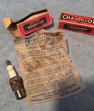 Two Vintage Champion H-9 COM 14mm 13/16 HEX Spark Plug In Original Boxes NOS picture