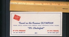 CMStP&P RR Milwaukee Road small blotter Olympian 1920's or 1930's picture