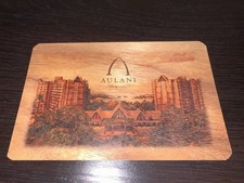 100% Hawaiian Koa Wood Veneer Aulani A Disney Resort Opening Day Postcard New picture