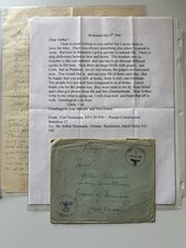Original Translated WWII German Feldpost Letter & Envelope Romania 1941 picture