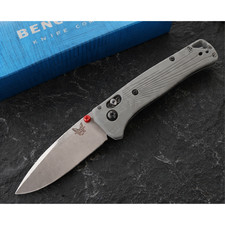 Benchmade BM535BK-4 Folding Pocket Knife Gray Handle White Blade Axis picture
