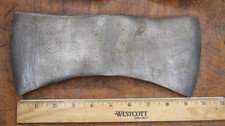 Vintage Vey Nice Unmarked  Double Axe Head 3lbs 10.6oz Logger logging woodsman picture