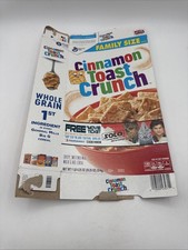 2018 Empty Cinnamon Toast Crunch Solo Star Wars Ticket Offer Cereal Box picture