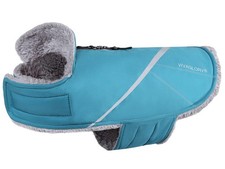VIVAGLORY Dog Jacket Warm Snowrap Dog Winter Coat Vest, XXS, Turquoise picture
