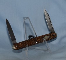 RARE VINTAGE SHAPLEIGH HARDWARE CO BONE PEN KNIFE 1843 -1960 picture