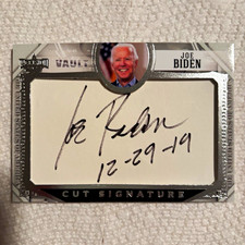 Decision 2022 Joe Biden Vault Cut Signature Cut Auto Card #CS-JB Limited Ed picture