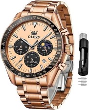 OLEVS Mens Watch Fashion Minimalist Chronograph picture