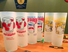 Seagram's Gin Frosty Glass Set Of 6 Vintage 1970's Federal Glass  (NOS) picture