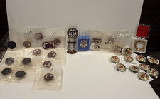 Lot Karatclad HGE & 10K GF Vintage Little's Cross & Crown Sunday School Pins picture