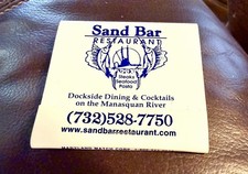 Sand Bar Restaurant/Brielle Yacht Club, Brielles NJ, Full Unstruck Matchbook picture
