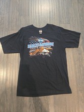 Harley-Davidson Men’s Charlotte North Carolina Eagle Flag Black T-shirt XL picture