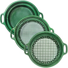 3 Piece Coarse Classifier Screen Sieve Set with Side Handles (1/2, 1/4, 1/8) picture