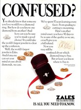 1981 Zales Jewelers The Diamond Store Engagement Ring Vintage Print Ad Wall Art picture