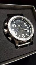 Authentic Genuine NIXON Watch 51-30 CHRONO Silver - Black  picture