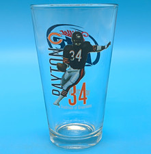 Miller Lite Taste Activator Pint Glass Chicago Bears Walter Payton #34 picture