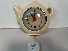 Vintage Sessions Model W Teapot  Electric Wall Clock Art Deco MCM picture