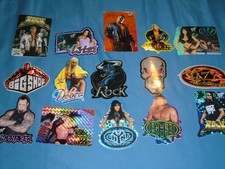 Lot Of  15 Vintage 2001 WWF Wrestling Vending Machine & Bumper Stickers picture