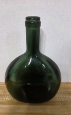 Vintage Green Glass Bottle FEDERAL  LIQUOR BOTTLE Marked 3 132 F MINT picture