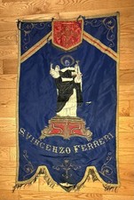 Vintage Catholic Processional Banner Dedicated To St Vincent Ferrer  Banner picture