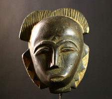 African Mask Wall Hanging Art Hand Carved Wood Tribal Mask Home Decor-7525 picture