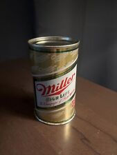 MILLER HIGH LIFE 12 OZ. FLAT TOP STEEL BEER CAN picture