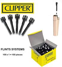 Clipper Lighters System Flints Barrel Replacements Wheel Full Box 100ct picture