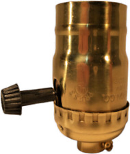 Leviton Solid Brass  3-Way Turn Knob Replacemen Lamp Socket Set Screw 1/8