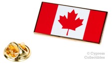 CANADA FLAG ENAMEL LAPEL PIN RED CANADIAN MAPLE LEAF TIE TACK BADGE EMBLEM picture
