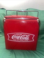 Vintage 50s Coca-Cola Airplane Car Cooler - Rare Collectible Coke Advertising picture