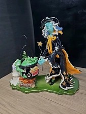 Blue Sky Clayworks 2003 Grisella Witch Home Brewery Tea Light Holder *READ picture