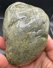 Indiana Glacier Erratic Gem Stone Olive Green Jasper 668 Grams 3,340 Carats picture