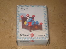 Schleich Peyo Creations 40240  Smurf  in bed sleeping made in 2007  Νew picture