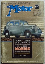 The MOTOR Magazine 13 Oct 1937 2nd Show No LAGONDA Lanchester Riley HOTCHKISS picture