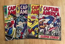 4 Early (1968) CAPTAIN AMERICA #102, 105, 107, 108 (FN Range, See Details) picture
