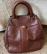 Judd's Beautiful Brown Leather Dunhill Tobacco Tote bag - 11x7x12 picture