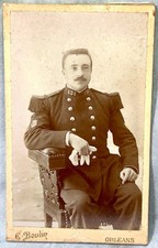 Antique CDV Photo French Soldier Prussian War Marc Poncet 131st Infantry Orléans picture