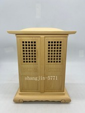 Vintage Wood Holy Shrine Idols Ancestral Hall Altar Butsudan Catholic God Home picture