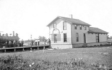 Railroad Train Station Depot Webster Wisconsin WI - Reprint picture