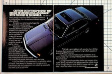 1986 BMW L6 Coupe Vintage Print Ad 