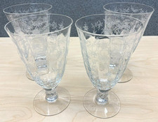 4 Vintage Fostoria Chintz Etched 6