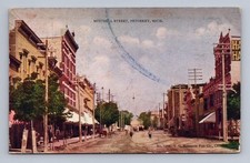 Antique Michigan Postcard PETOSKEY Mitchell Street Scene 1909 picture