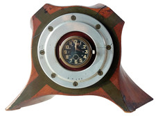 Historic WW1 B.E.2.C Aeroplane Propeller Mantel Clock Kienzle Trench Art RAF RFC picture
