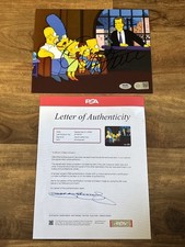 David Letterman Signed 8x10 Simpsons Photo PSA/DNA Authentic Auto Letter LOA picture
