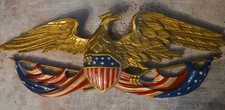 Vintage 1958 Whitehall Metal Studios Patriotic American Eagle Plaque picture