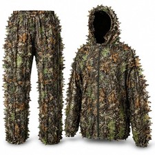 Ghillie Suit, 3D Leafy Woodland Camouflage Clothes, Adult Youth Size picture