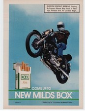 1986 KOOL Milds Box Cigarettes Vintage Print Ad picture