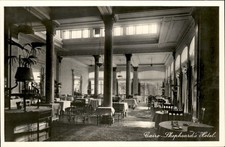 Cairo Hotel Dining Room c1920s-30s Real Photo Vintage Postcard bhn picture